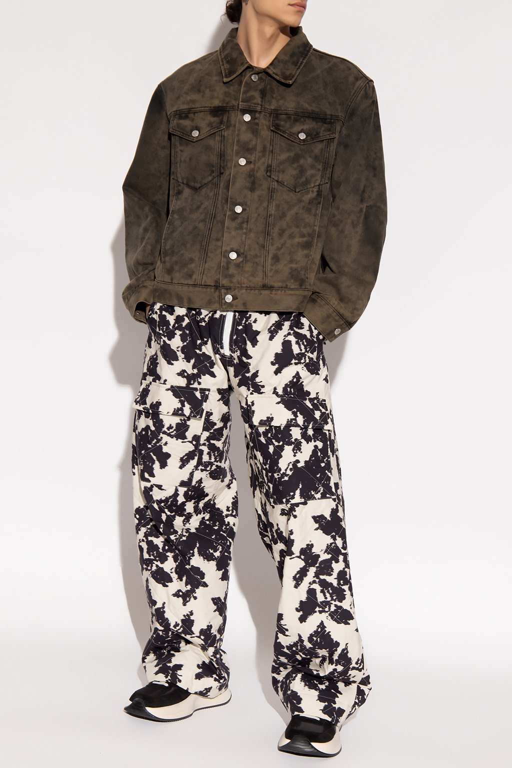 Cream Quilted cargo trousers Dries Van Noten - Vitkac Canada